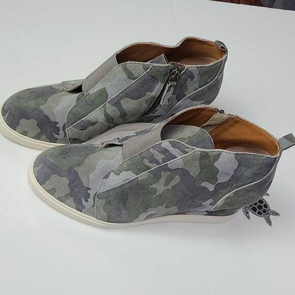 Linea Paolo Felicia Women's Platform Wedge Sneaker‎ Camouflage Size 9.5 - Picture 11 of 15